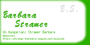 barbara stramer business card